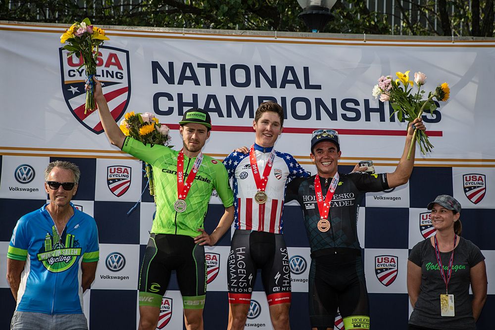 US pro road championships: Today's top three in the mens race