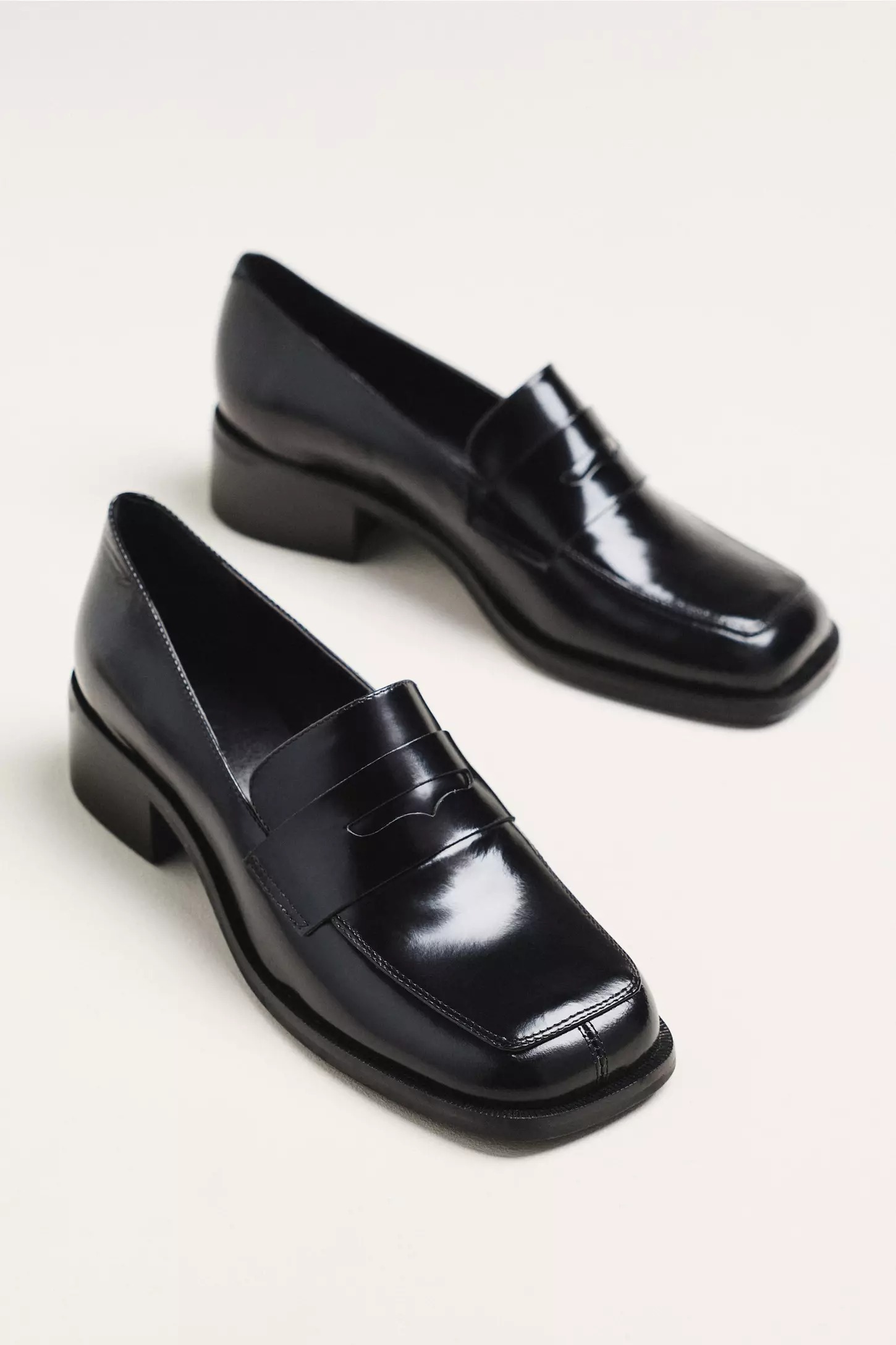 Maeve, Square-Toe Loafer Heels