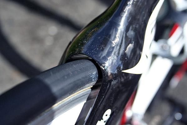 Where the rear wheel passes through the seat stays there's not much clearance for tyres wider than this one!