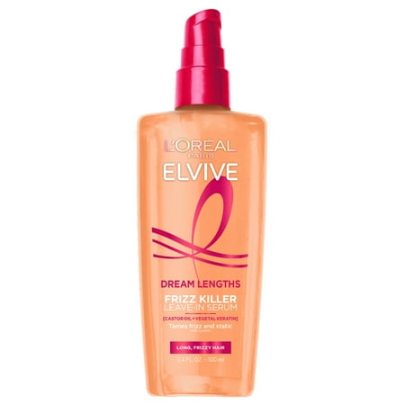 L'oreal Paris Elvive Dream Lengths Frizz Killer Serum Leave-In, 3.4 Fl. Oz.