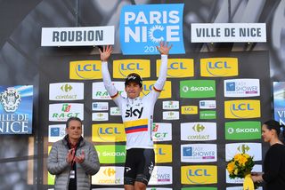 Sergio Henao (Sky) moves into the overall lead at Paris-Nice.