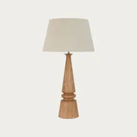 Mason Large Wooden Lamp & Shade, Honey Mason Large Wooden Lamp & Shade, Honey