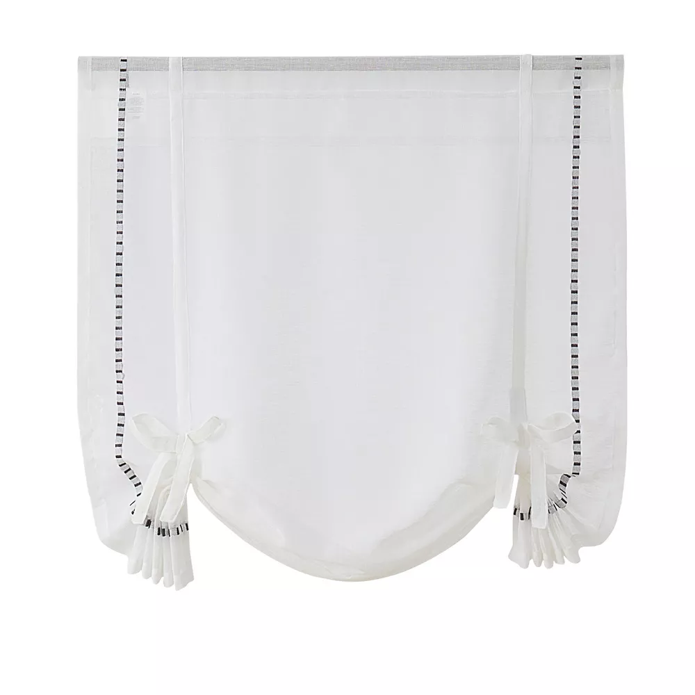 Kate Auroura tie up curtains in white