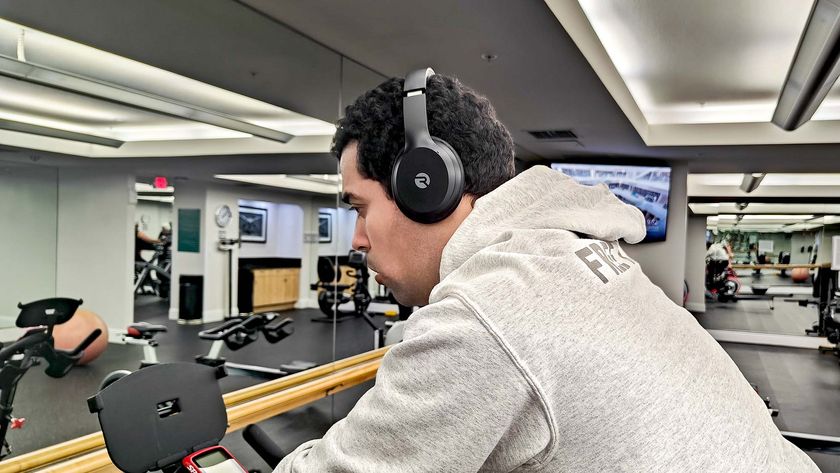 Alex Bracetti using an exercise bike at the gym