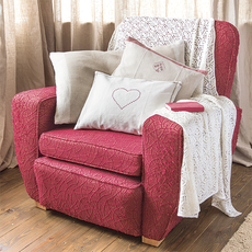 armchair with cushions