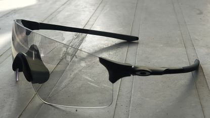Image shows the Oakley EV Zero Blades photochromic sunglasses.