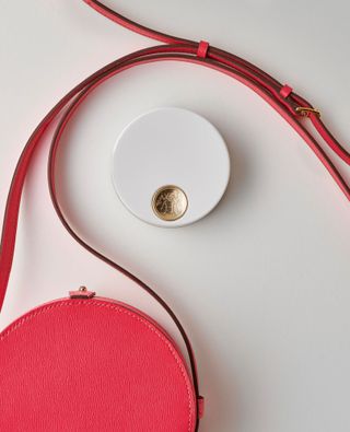 Hermès Beauty blush in Rose Pommette and Pommette blush case.