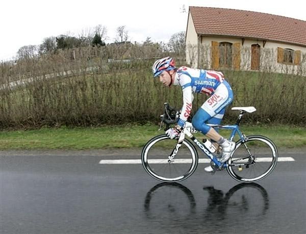 It was a long day for Theirry Hupond as he rode the better part of the stage alone.