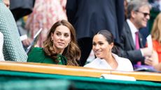 meghan markle and kate middleton attend wimbledon together