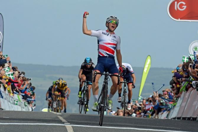 Simon Yates (Great Britain) won stage 6 of the Tour of Britain after a perfectly-timed attack in the race finale