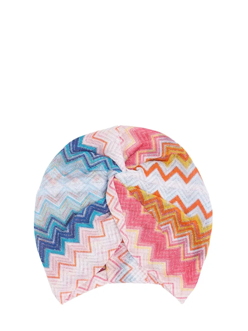 Jacquard Lurex Headband - Missoni - Women - Orange - Unique