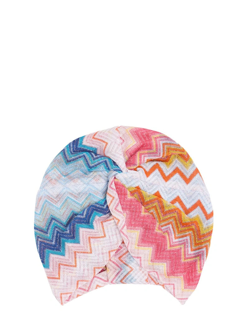 Jacquard Lurex Headband - Missoni - Women - Orange - Unique