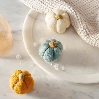 Pumpkin Harvest Felted Soaps, Set of 3