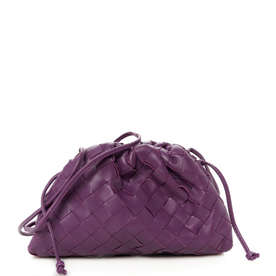Bottega Veneta Nappa Intecino Mini Bag Eggplant