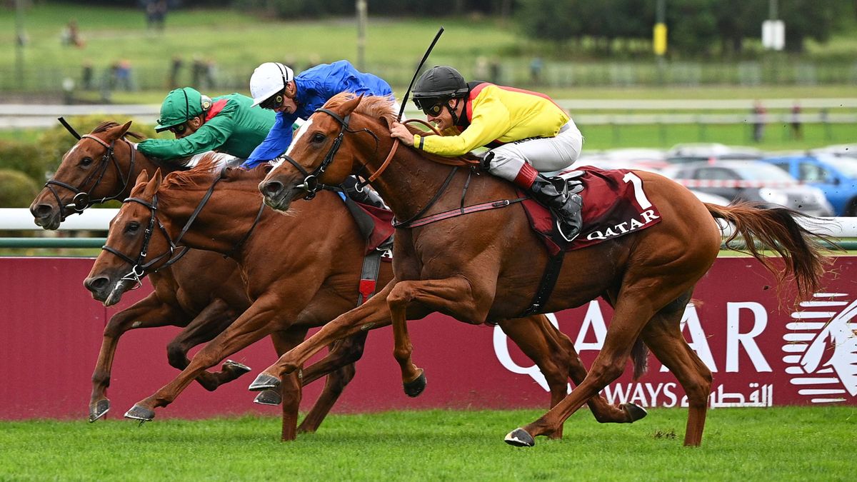 German jockey Rene Piechulek rides on &quot; Torquator Tasso &quot; to win in The Prix de l&#039;Arc de Triomphe