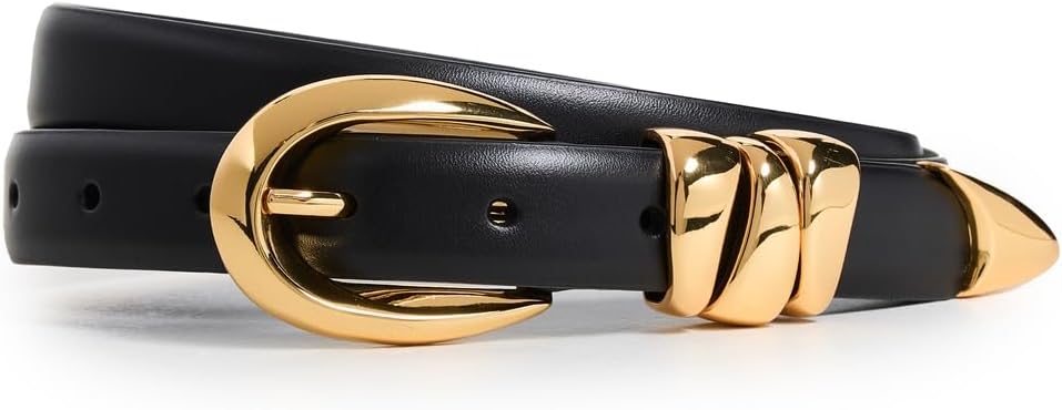 Madewell, Triple Metal Keeper Gold Belt