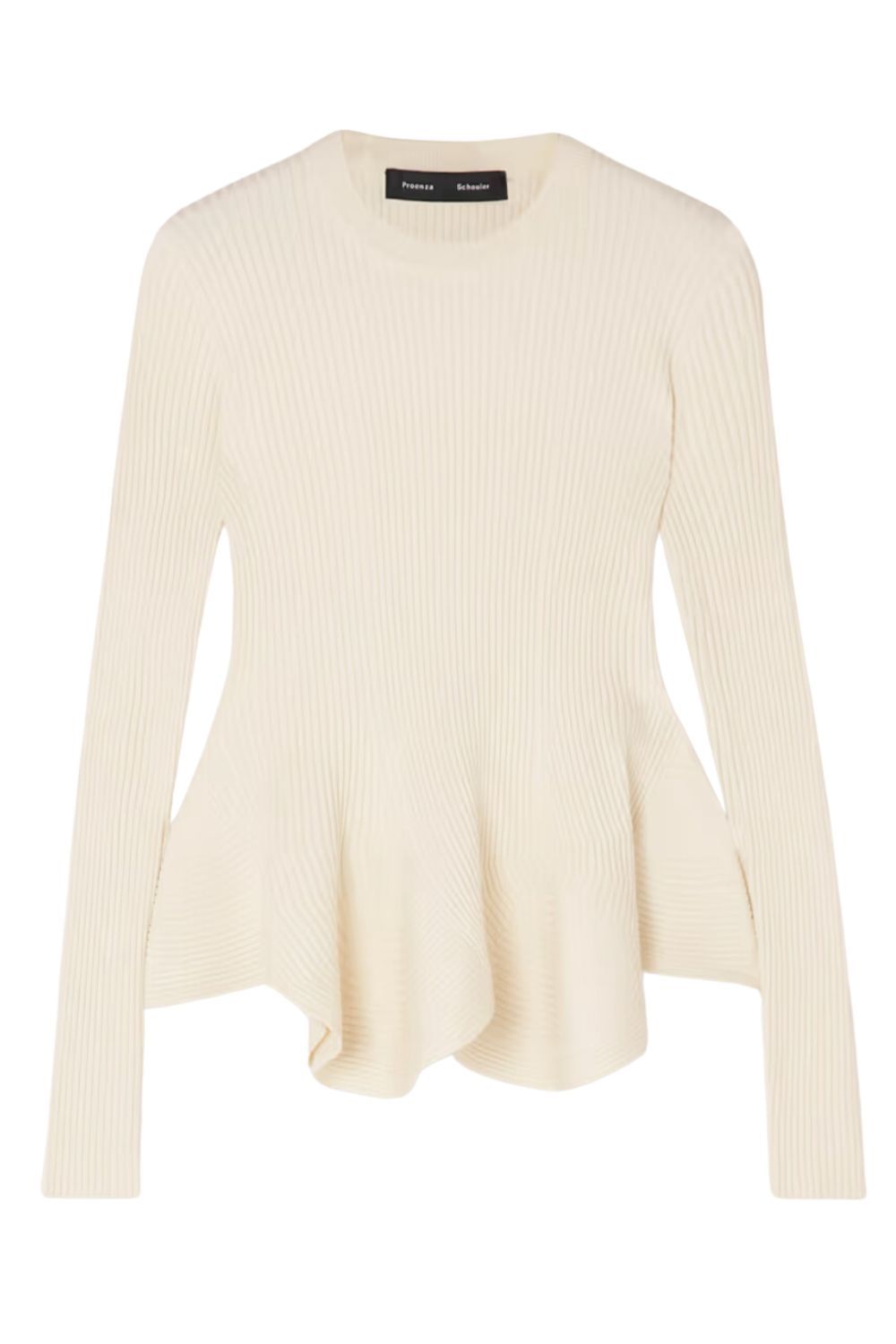 Proenza Schouler Ribbed-knit peplum sweater