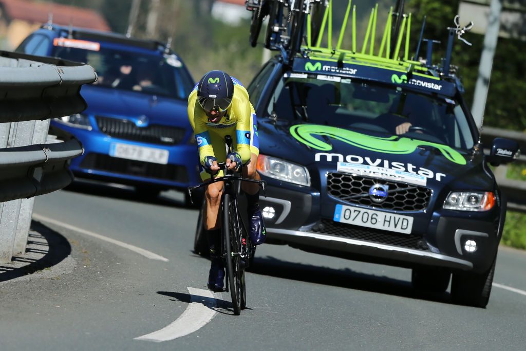 Alejandro Valverde on the final stage of the Vuelta al Pa&iacute;s Vasco