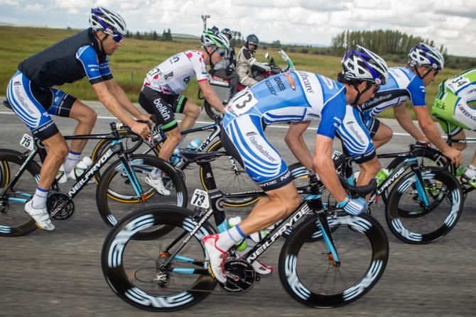 Davide Frattini (UnitedHealthcare) moves to the front to help his team with the chase.