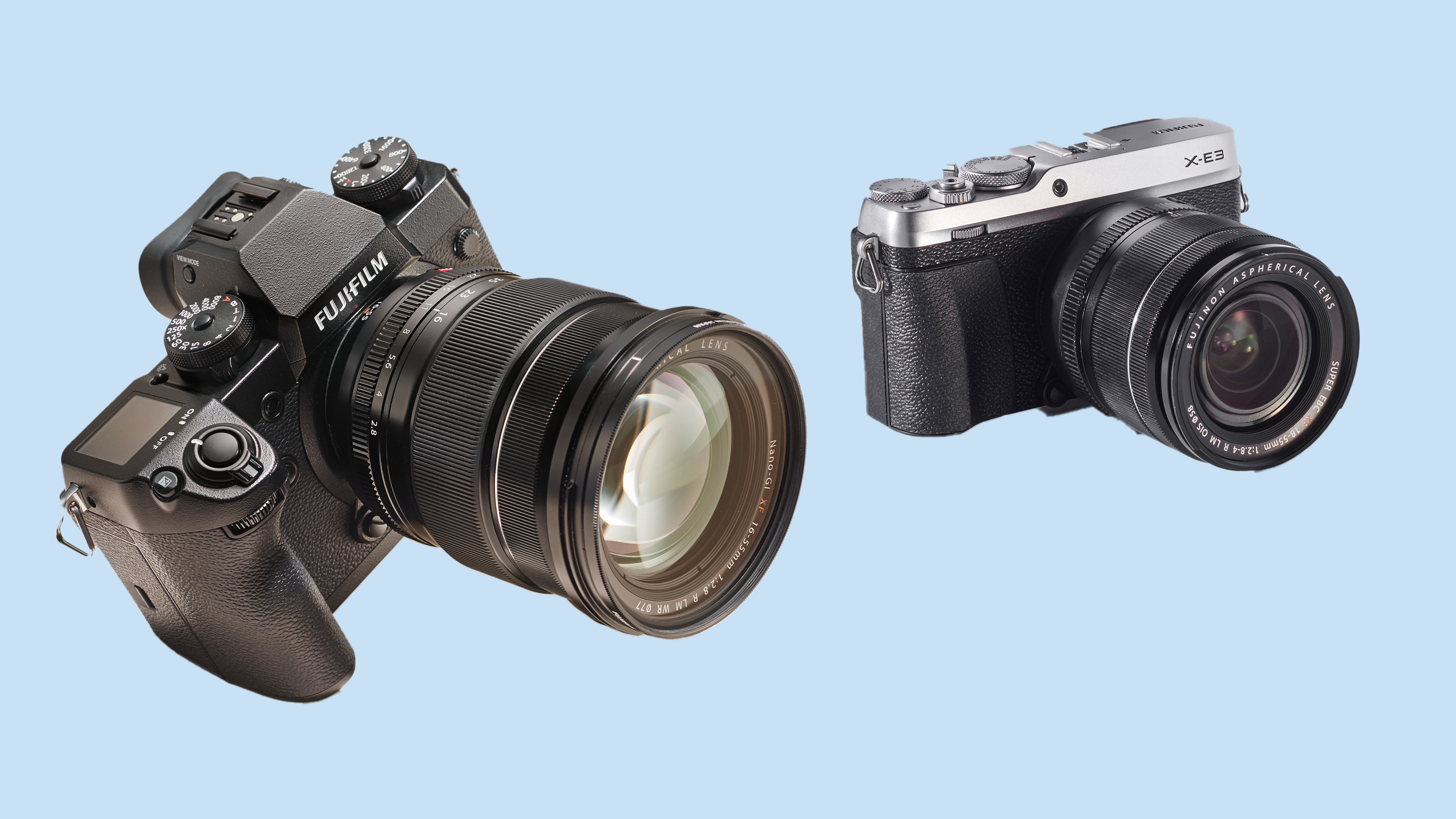 Two cameras.