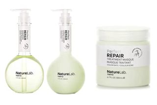 Naturelab. Tokyo Perfect Repair Bundle: Shampoo 11.5 Oz, Conditioner 11.5 Oz & Treatment Masque 6.7 Oz for Damaged Hair | $49 Value, Plant-Powered, Sulfate-Free, Color-Safe