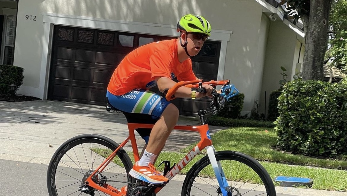 Chris Nikic prepares for the Ironman World Championship