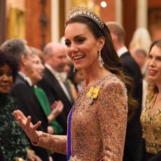 The Princess of Wales attends a diplomatic reception at Buckingham Palace in 2023