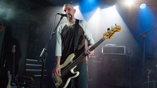 Nick Oliveri from Mondo Generator performs at La Maroquinerie on September 5, 2016 in Paris, France