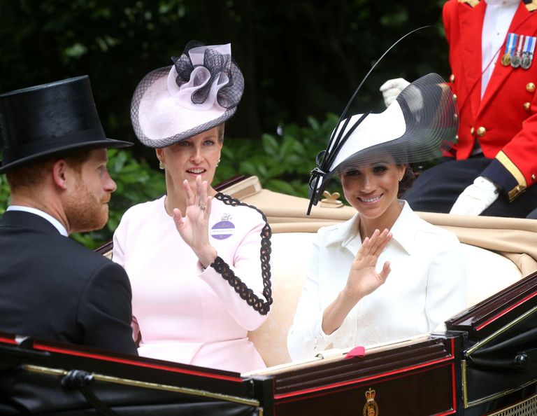 Sophie Countess of Wessex with Meghan and Harry