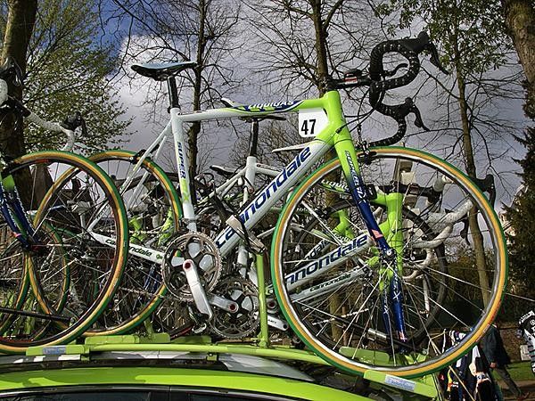 Other Liquigas riders called upon the Cannondale SuperSix like Pozzato but the setups were notably more conservative.