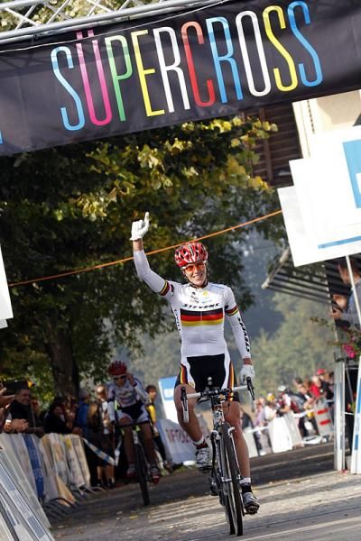 German champion Hanka Kupfernagel wins S&uuml;percross Baden.