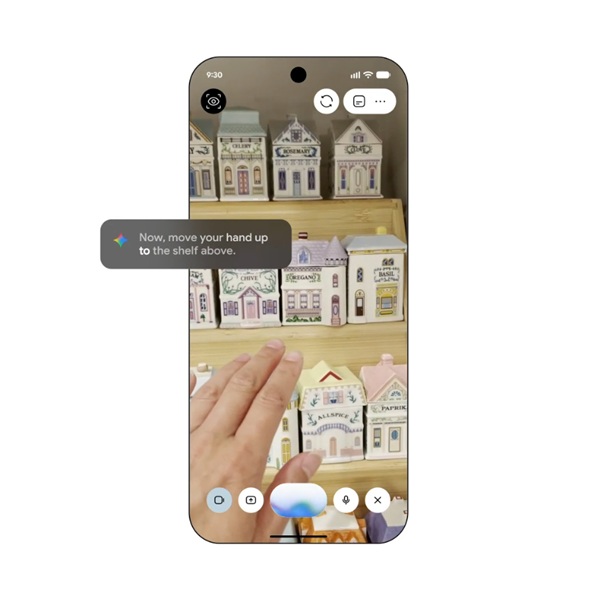 Google's &amp;quot;Guided Vision&amp;quot; relies on Gemini Live to look through a user's camera to help them find items, read the fine print on a package, or find their way in low-light situations.