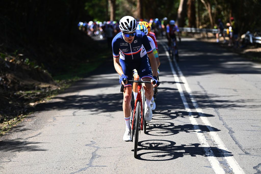 The men's elite race at the Wollongong 2022 UCI Road World Championships Sunday 25th September