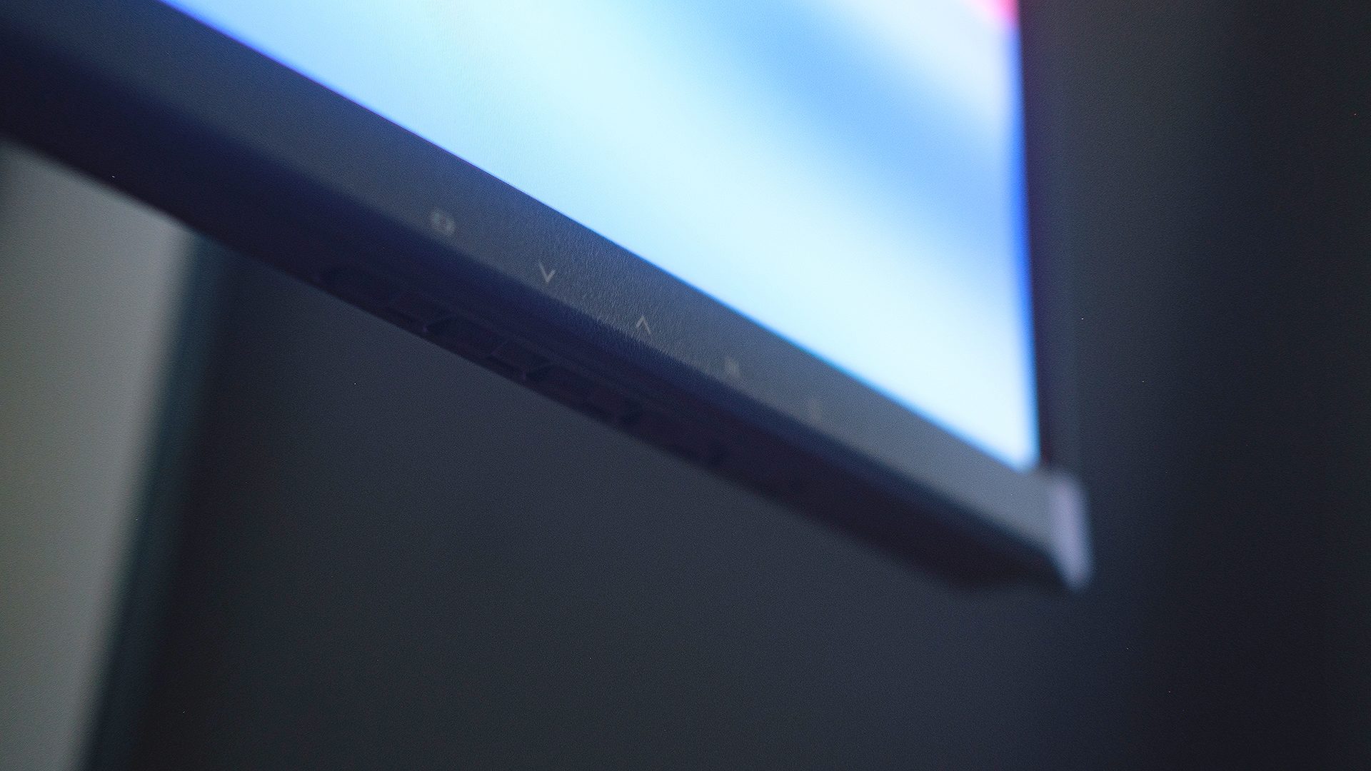 Close up of AOC GAMING Q27G4ZD monitor OSD buttons