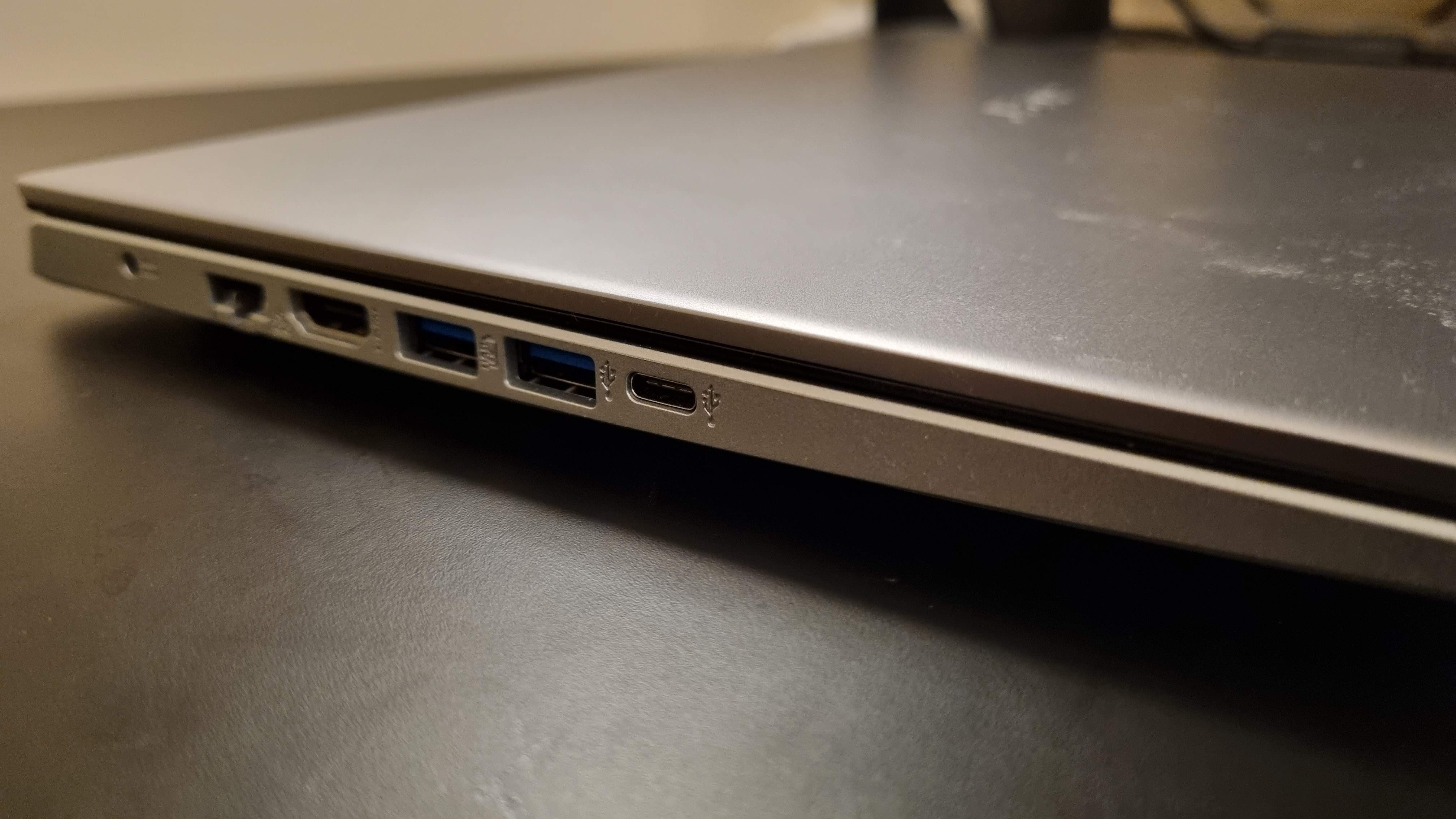 Acer Aspire 5 laptop on desktop