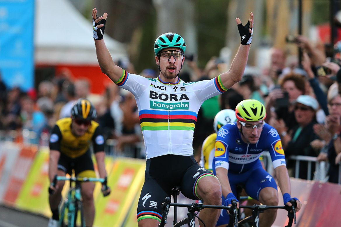 Peter Sagan (Bora-Hansgrohe) wins the People's Choice Classic.