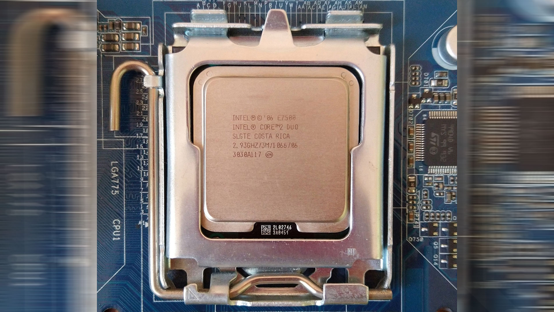 An Intel Core 2 Duo CPU
