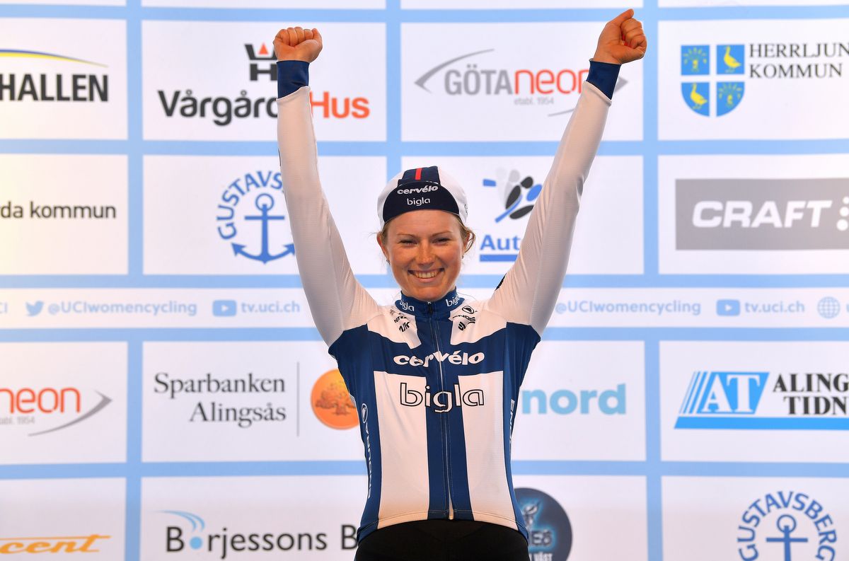 Crescent Vargarda winner Lotta Lepist&ouml; (Cervelo-Bigla)