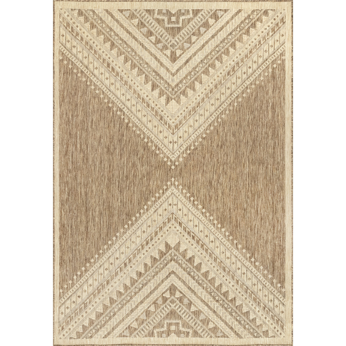 Union Rustic Alsie Southwestern Geometric Power Loomed Indoor/outdoor Patio Rug &amp;amp; Reviews | Wayfair