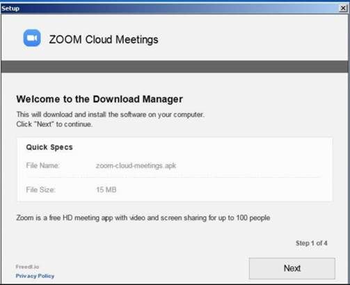 Zoom look-a-like malware