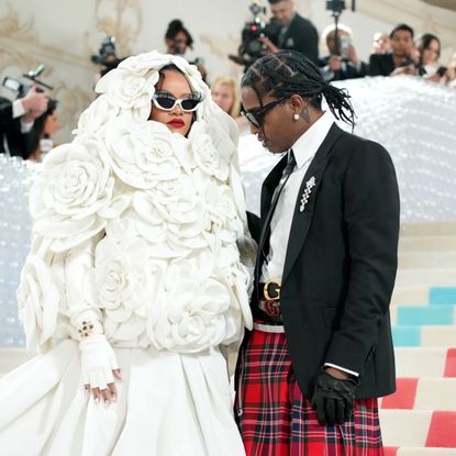 Rihanna and A$AP Rocky during her second pregnancy