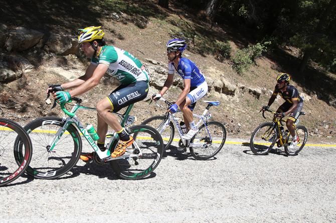 Javier Francisco Aramendia Lorente (Caja Rural - Seguros RGA) and Davide Frattini (UnitedHealthcare) in Stage 3 Tour of Turkey