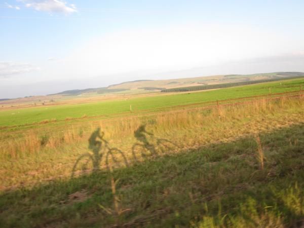 A spin in the final moments of daylight in South Africa