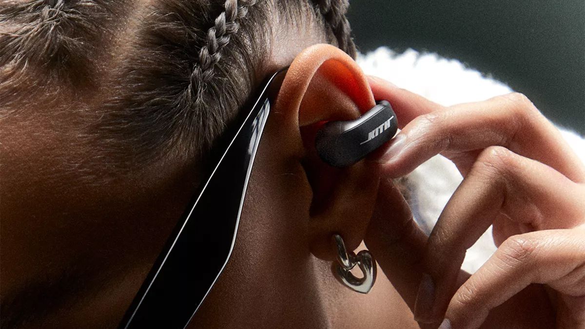 Kith for Bose Ultra Open Earbuds clip onto your ears like a fashion