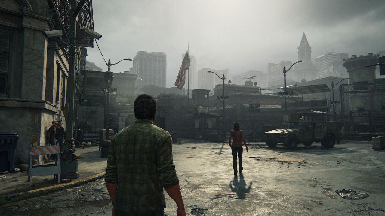 Joel in Boston in The Last of Us Part I