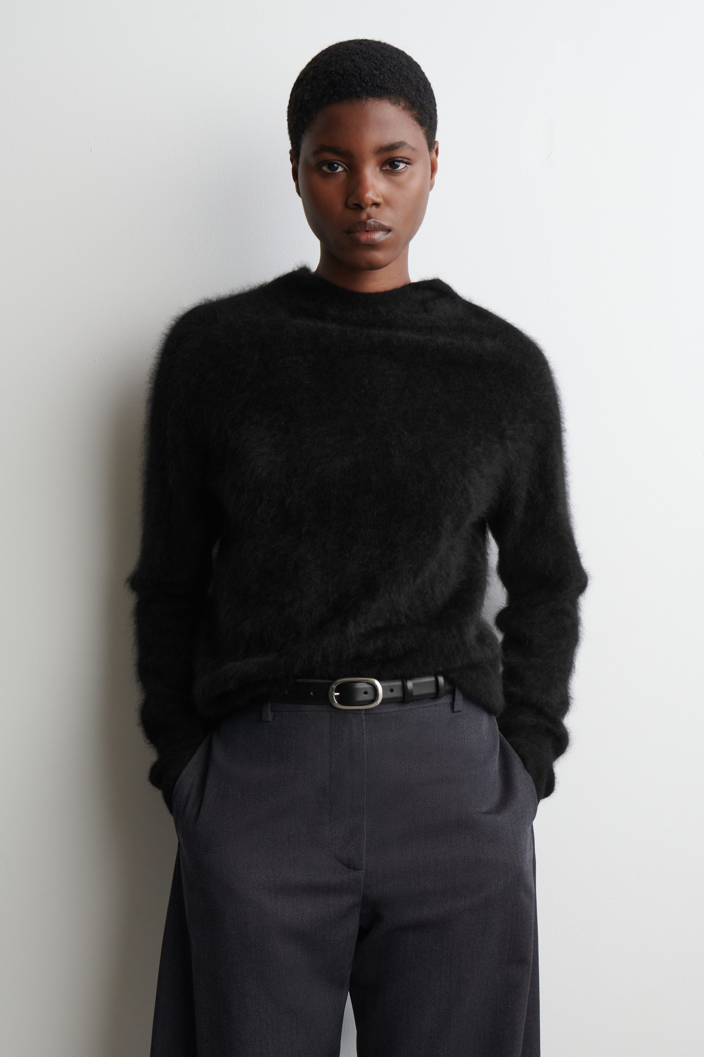 Brushed-Cashmere Hoodie