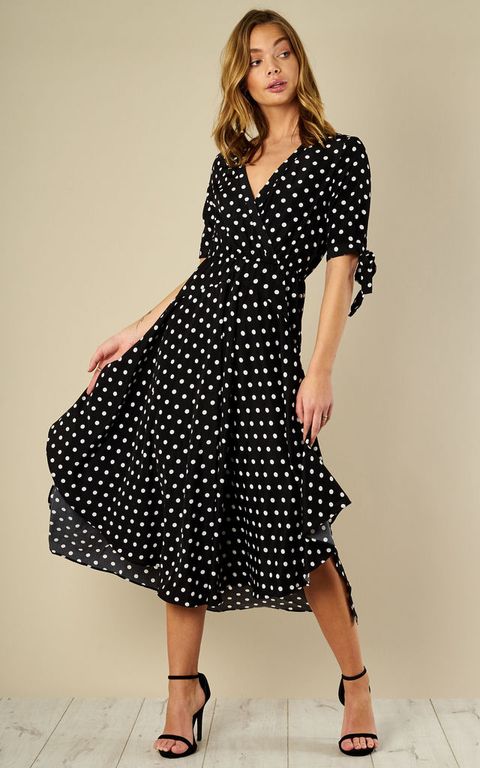 m&s spotted dress