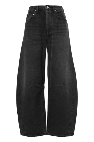 Horseshoe Mid-Rise Barrel-Leg Jeans