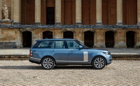 Side view of the Range Rover PHEV plug-in hybrid electric