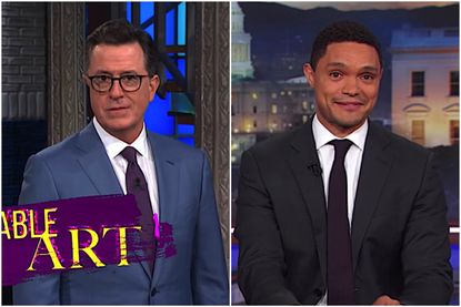 Stephen Colbert, Trevor Noah critique Paul Manafort wardrobe